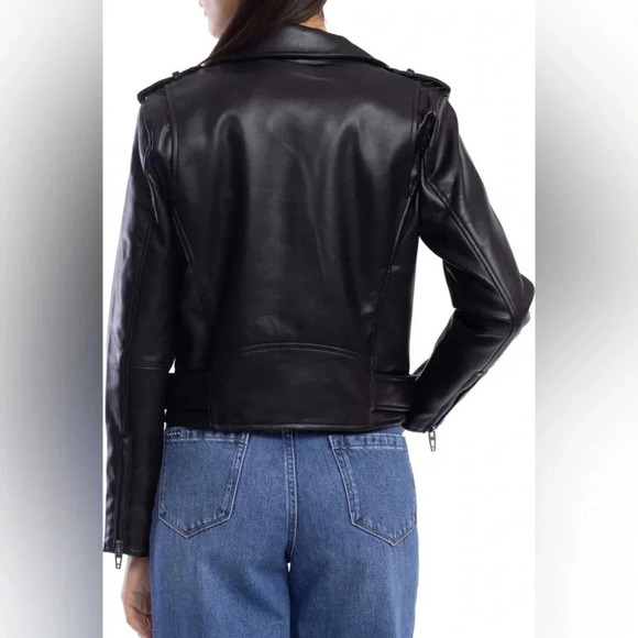 NWT BLANK NYC Faux Leather Moto Jacket - Picture 4 of 8